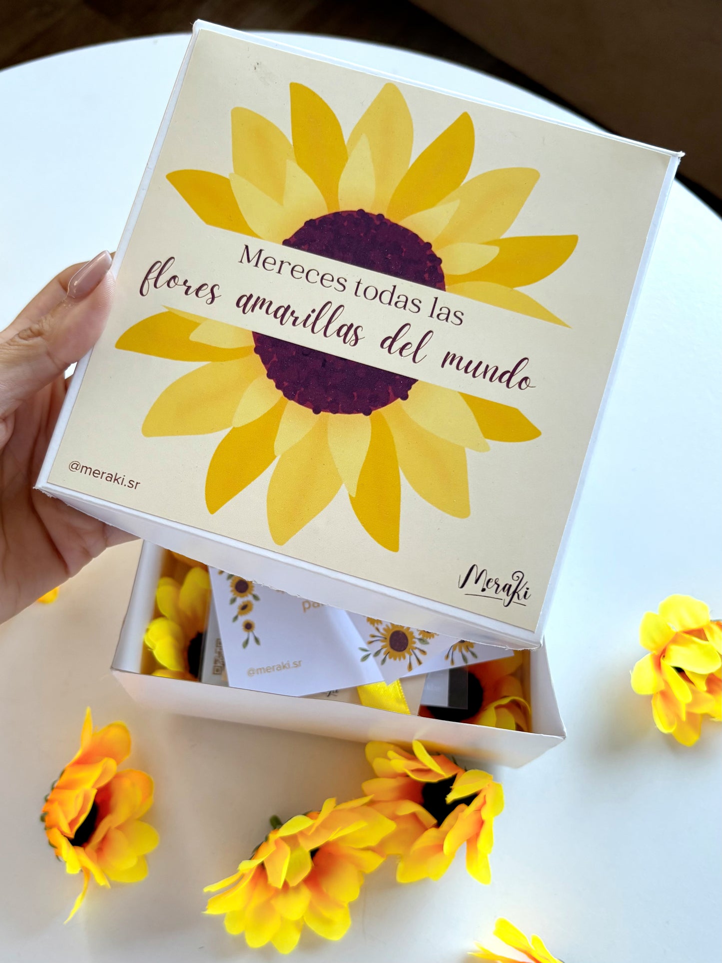 Mini box Flores amarillas