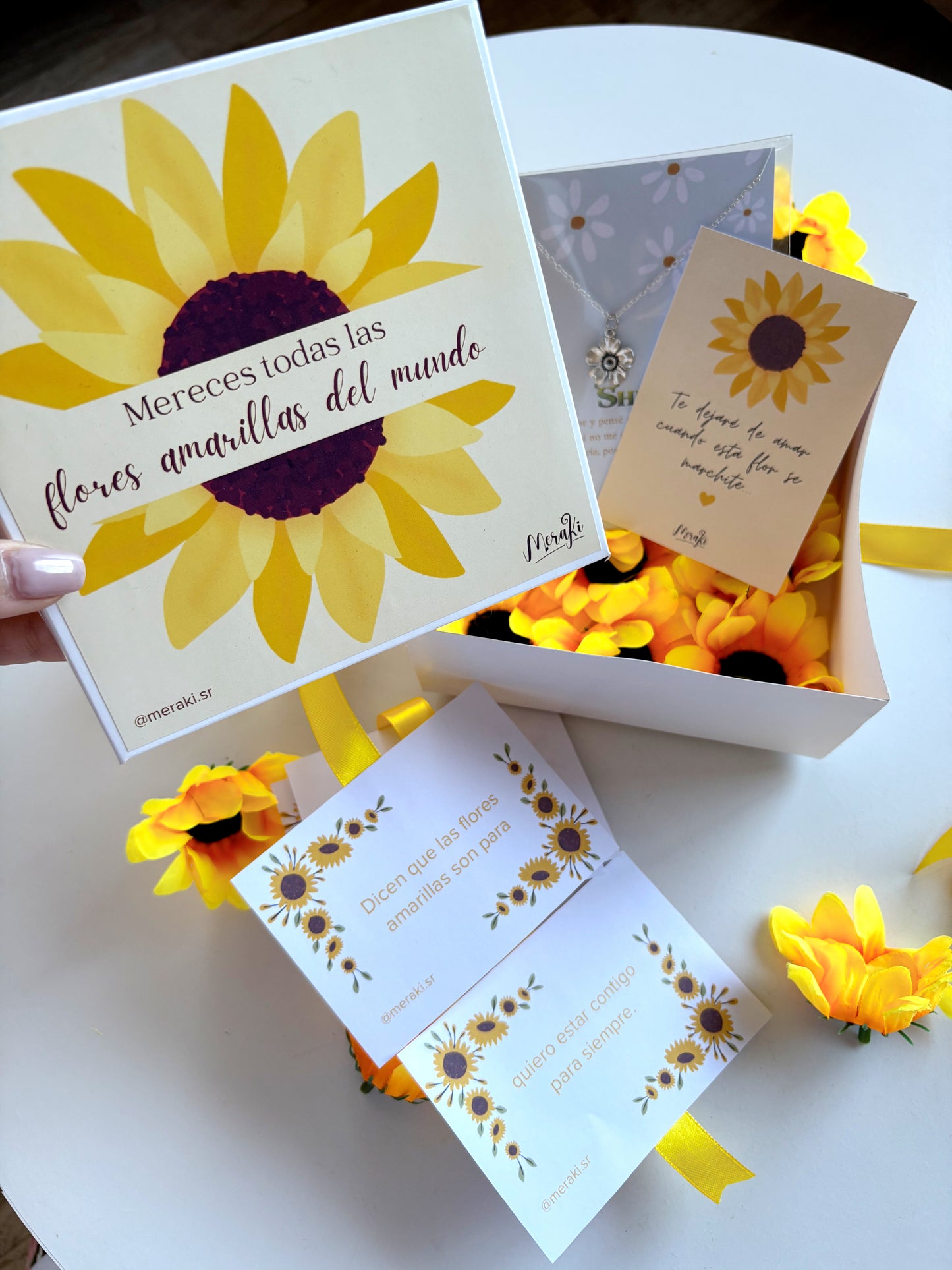 Mini box Flores amarillas
