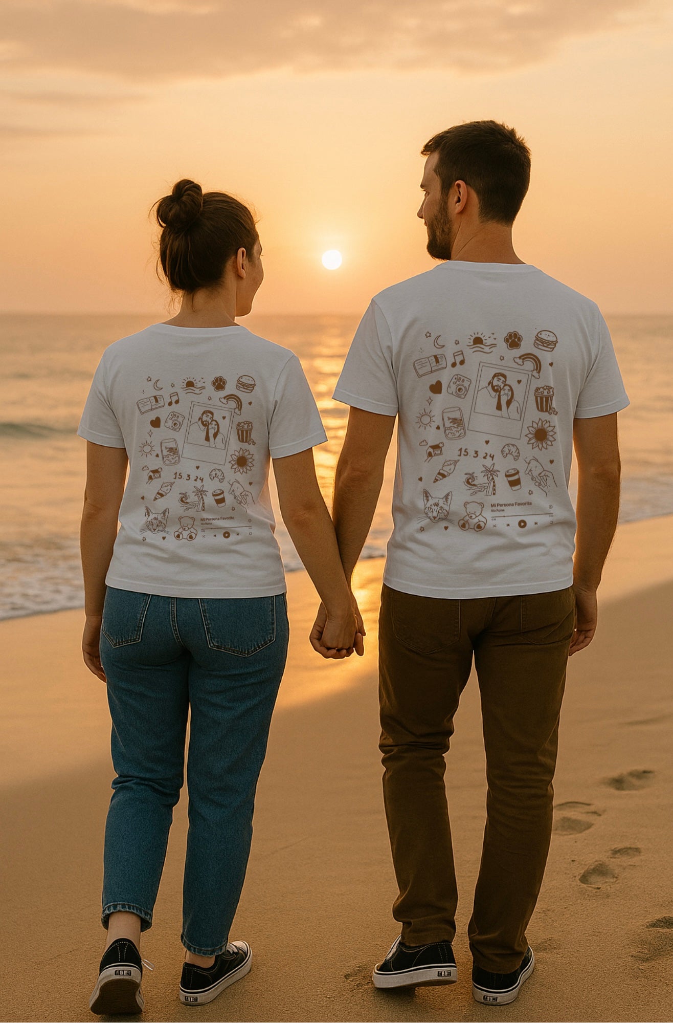 Combo remeras de pareja