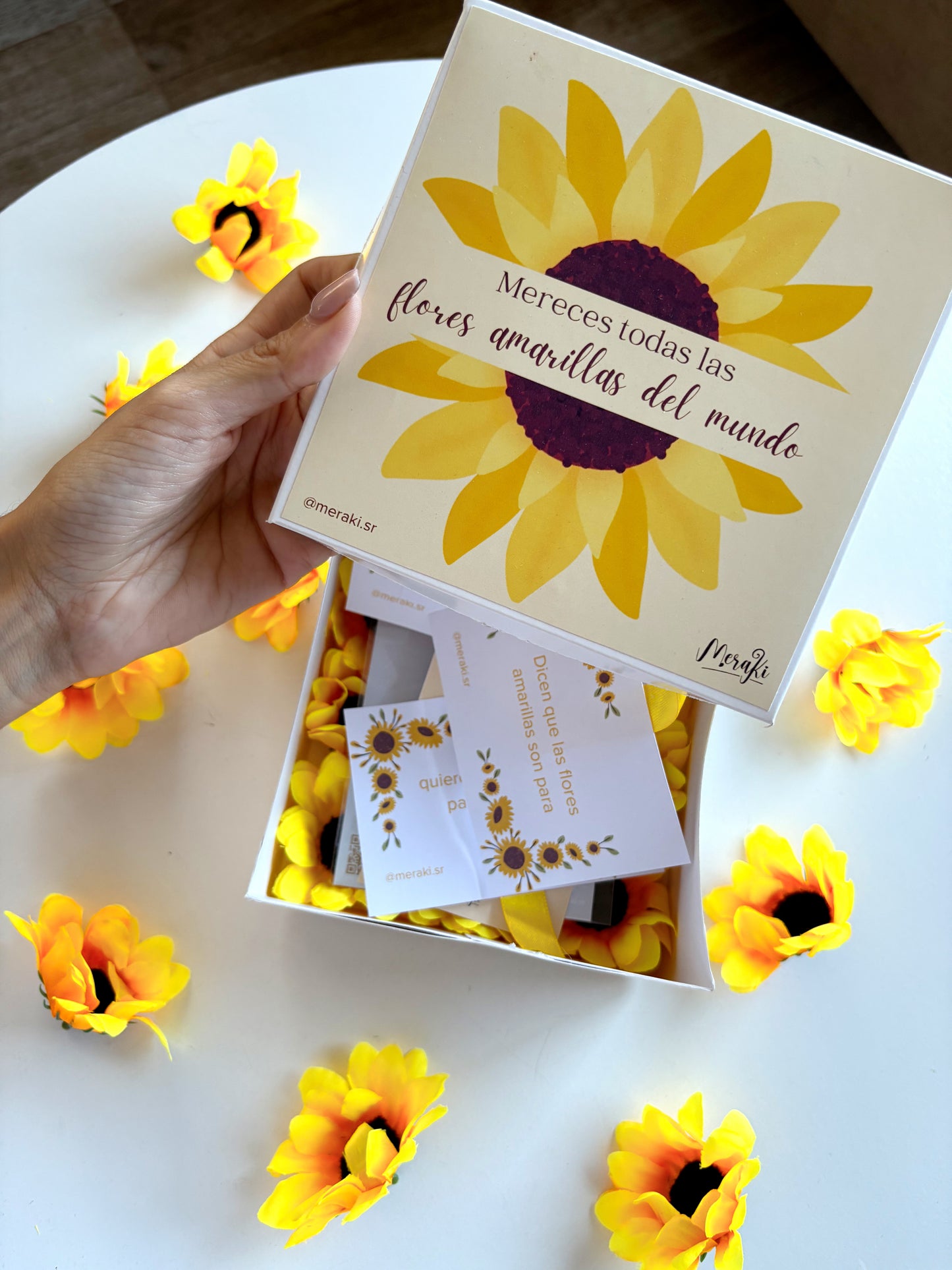 Mini box Flores amarillas