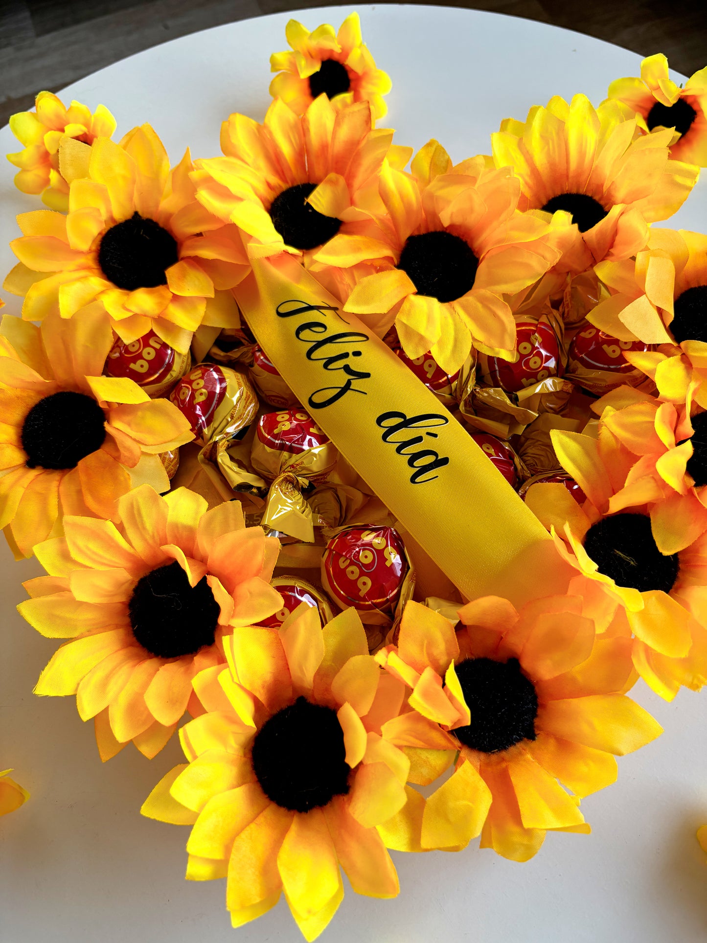 Box Corazón de Girasoles