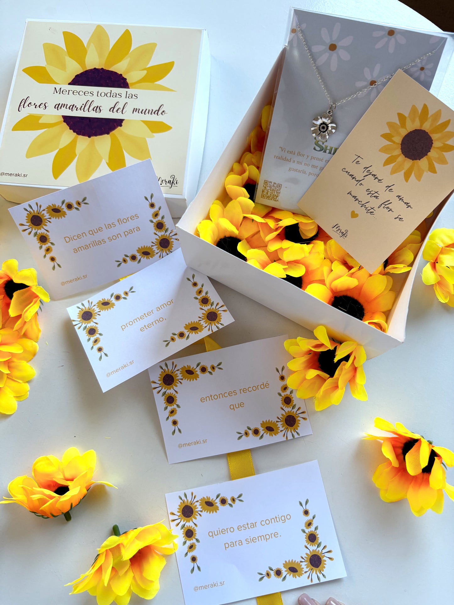 Mini box Flores amarillas