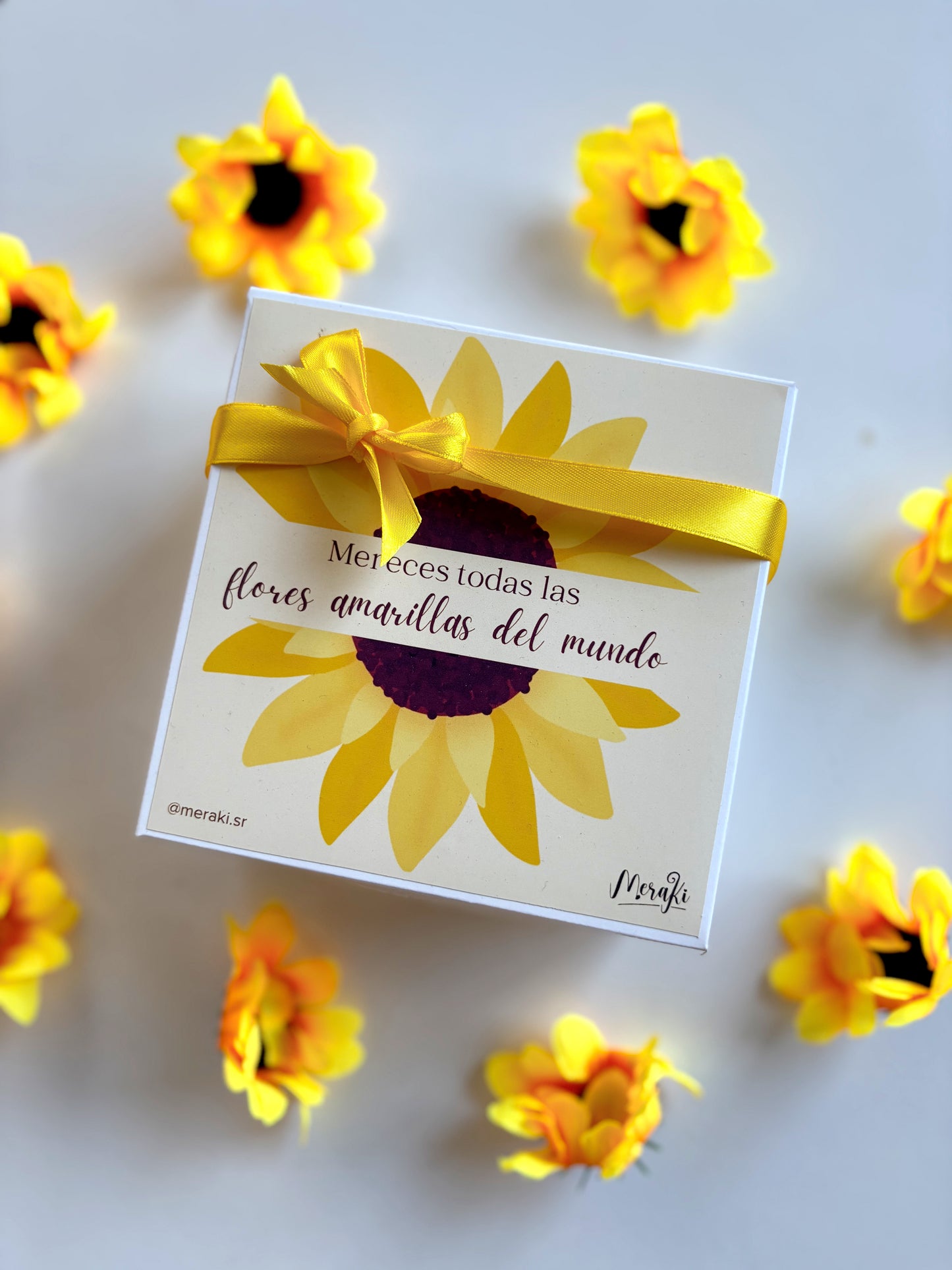 Mini box Flores amarillas