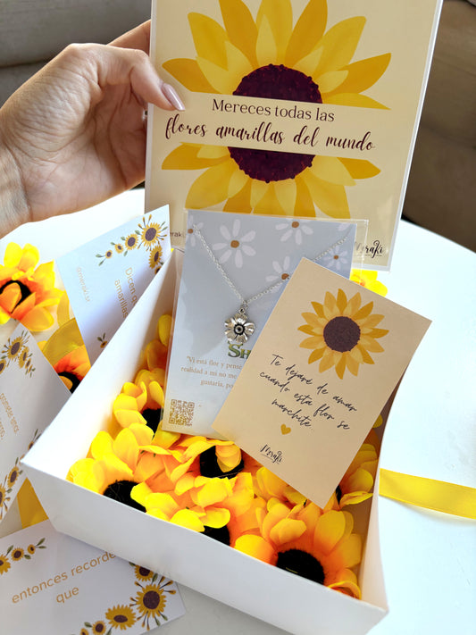 Mini box Flores amarillas