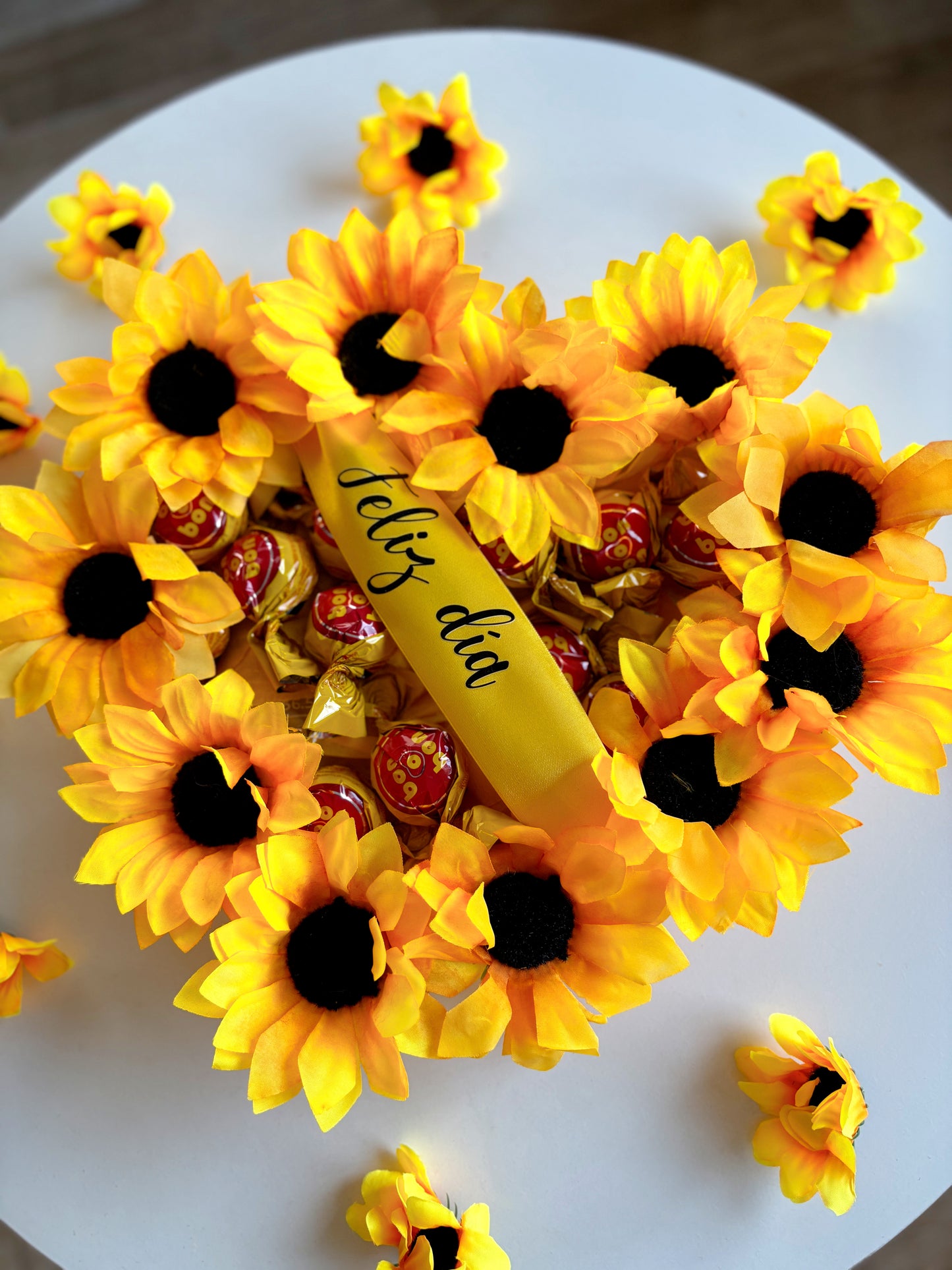 Box Corazón de Girasoles