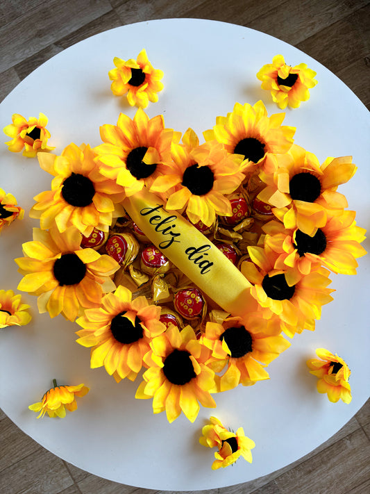 Box Corazón de Girasoles
